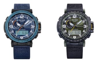 Casio Pro Trek PRG601YB-2 and PRG601YB-3 with cloth bands now available in the U.S.