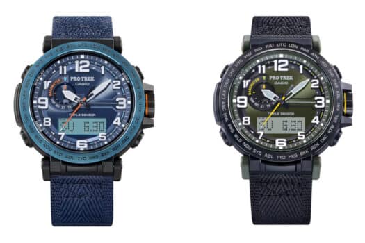 Casio PRO TREK PRG601YB-3 Orologio Donna Analogico-Digitale: Sensori, Tessuto Riciclato, Alimentazione Solare, 100m
