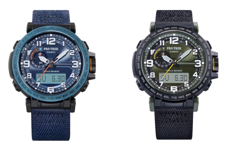 Casio Pro Trek PRG601YB-2 and PRG601YB-3 with cloth bands now available in the U.S.
