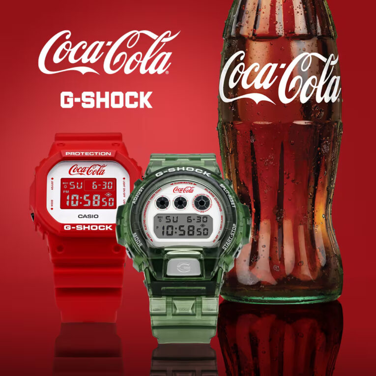 Coca-Cola x G-Shock Collaboration 2023 U.S.A.: DW5600CC23-4, DW6900CC23-3