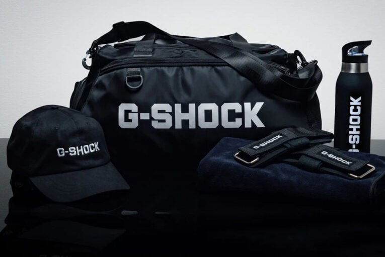 G-Shock Australia G-SQUAD promotion with gym kit giveaway: duffel bag, cap, water bottle, lift straps
