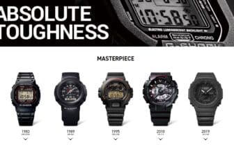 Casio's 'History of G-Shock' page is now in English