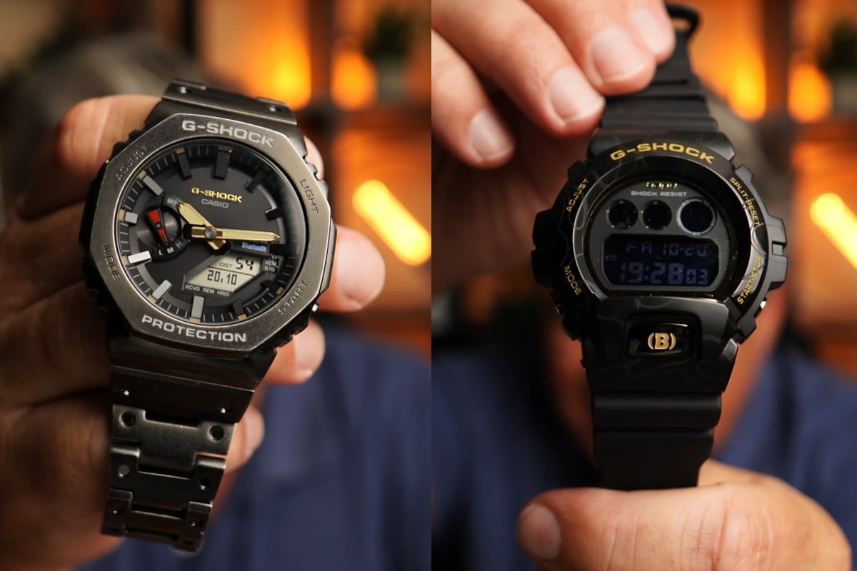 Hands-on videos of the Porter GM-B2100 and BAPE GM-6900 G-Shock