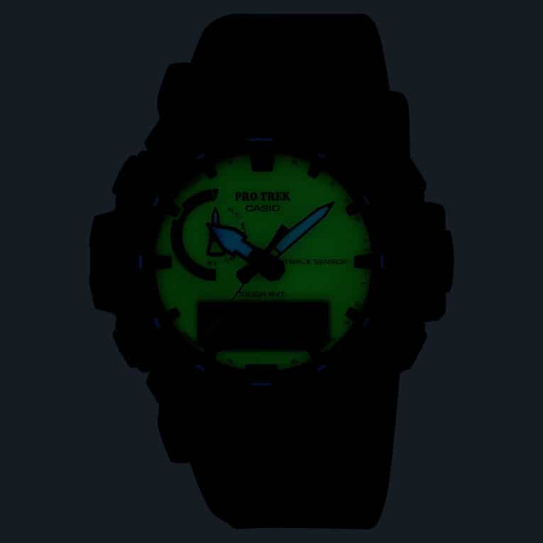 Pro Trek PRW-61LD-5 Neobrite Fully Luminescent Dial