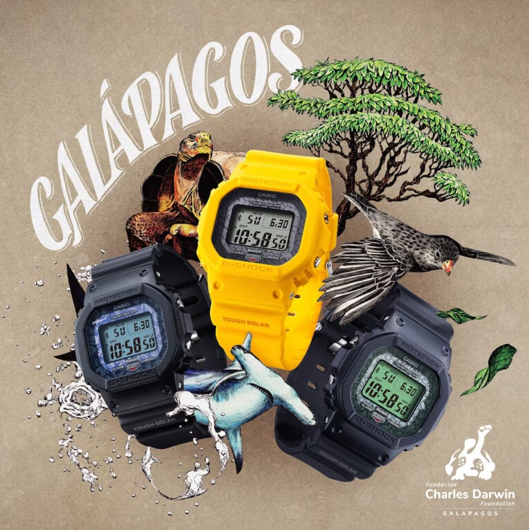 G-Shock teams up with The Charles Darwin Foundation for Galapagos-themed GW-B5600CD trio