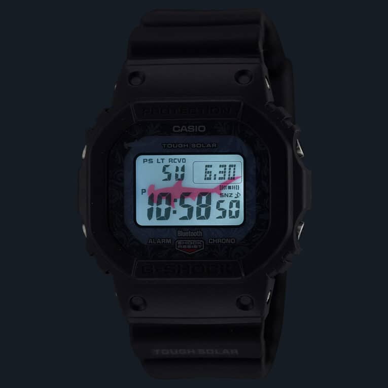 G-Shock GW-B5600CD-1A2 Hammerhead Shark LED Backlight