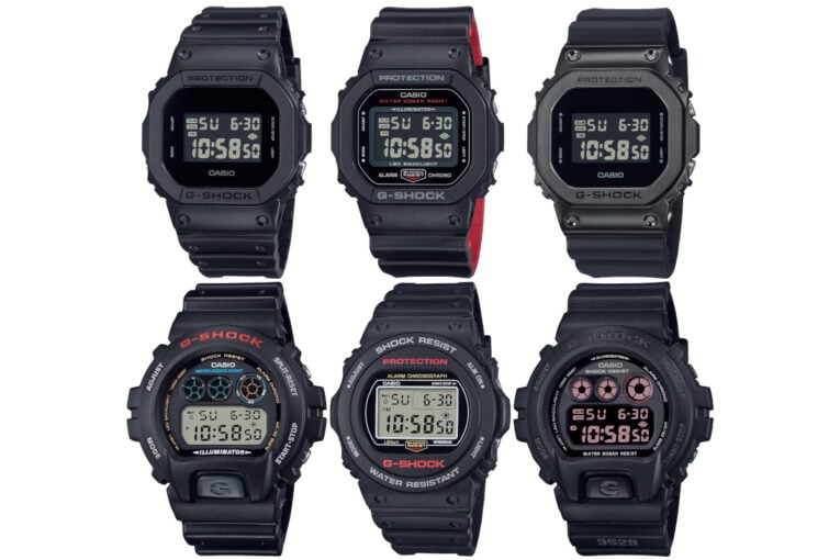 G-Shock updates popular 5600, 5750, and 6900 models with LED backlight