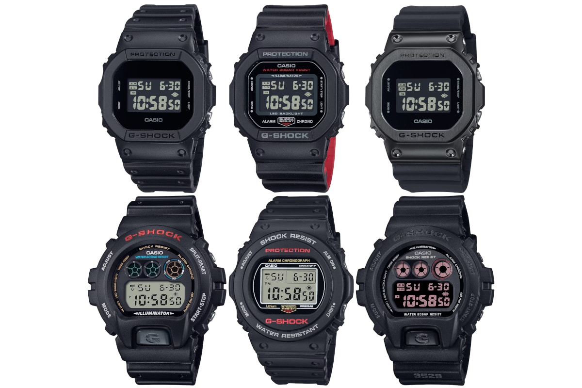 G-Shock updates 14 more popular models with LED backlight (5600, 5750, and  6900)