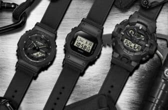 G-Shock Utility Black Series with Cordura Eco Bands and Positive LCD Displays