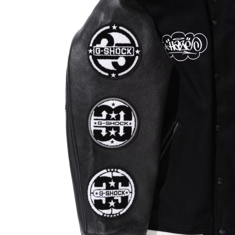 Eric Haze G-Shock 40th Anniversary Award Varsity Jacket Sleeve