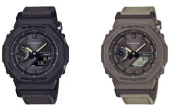 G-Shock GA-B2100CT with Cloth Band: GA-B2100CT-1A5 and GA-B2100CT-5A