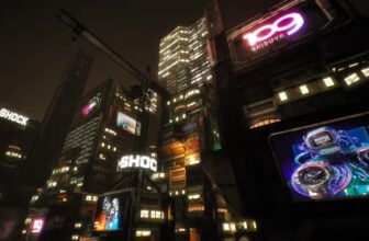 G-Shock ads in Shibuya 109 Shoot and Run Fortnite Island