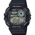 Casio WS-1700H-1A with Tide Graph, Moon Graph, Analog-Style Digital Display, 100M WR, 10-Year Battery