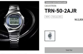 Casiotron TRN-50 sold out in Japan