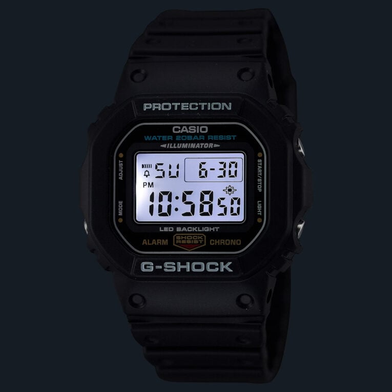 G-Shock DW-5600UE-1 LED Backlight