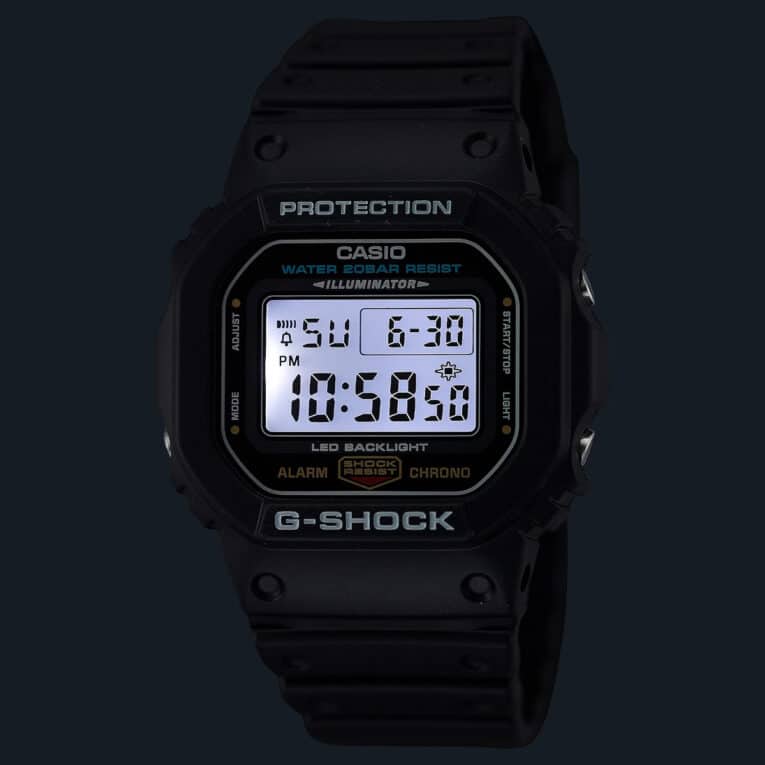 G-Shock DW-5600UE-1 LED Backlight