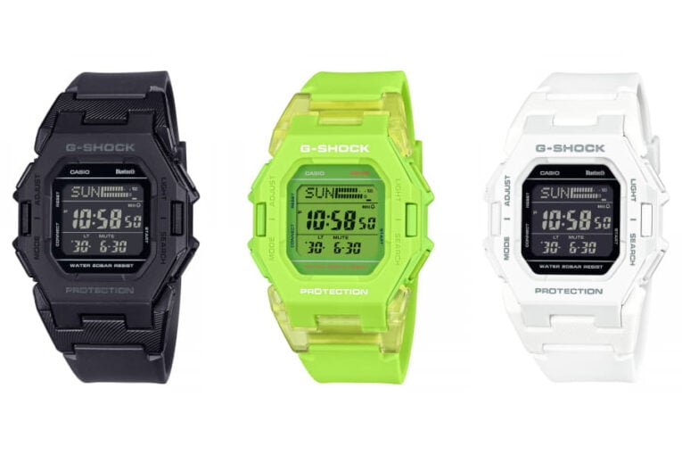 G-Shock GD-B500 with Bluetooth and Step Counter: GD-B500-1, GD-B500S-3, GD-B500-7