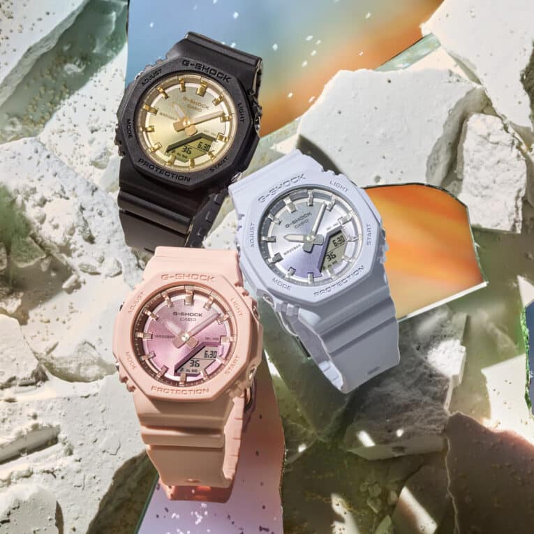 G Shock to add six women s watches with shiny dials for spring and summer GMA P2100 GMA S120 GMA S140 G Central G Shock Fan Site
