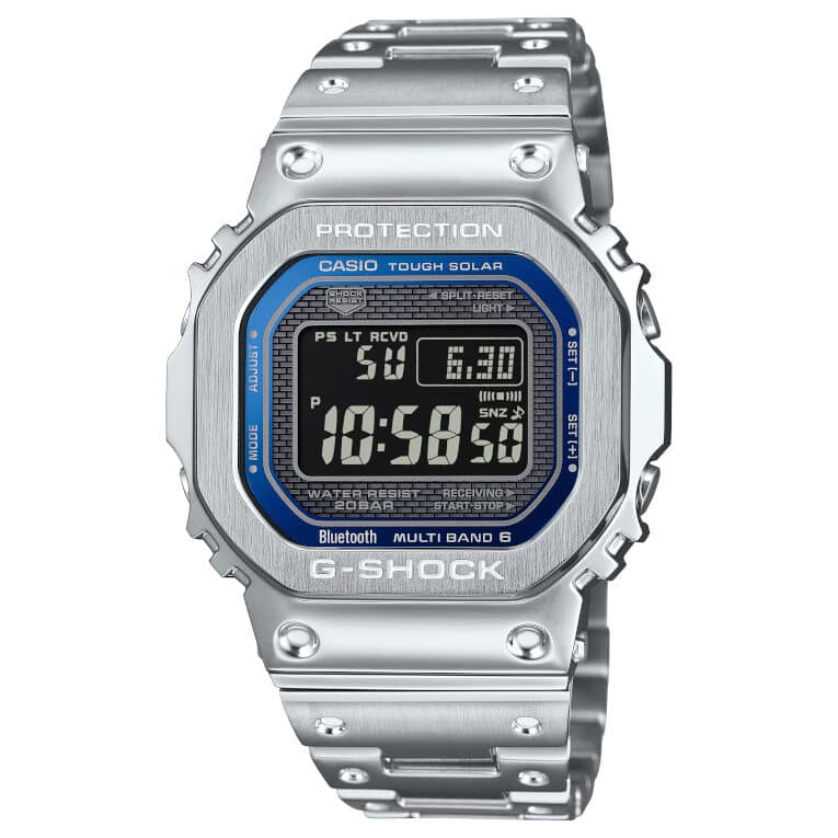 Full metal G-Shock GM-B2100AD-2A and GMW-B5000D-2 with blue