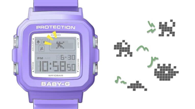 BABY-G + PLUS pixel-art animation