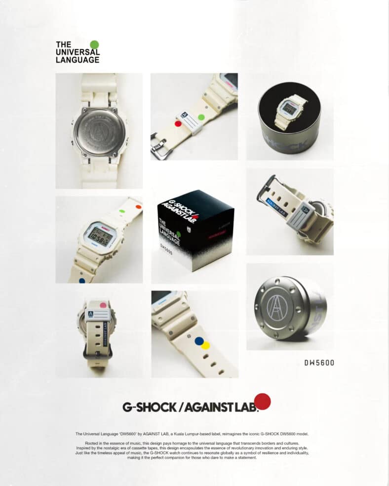 Malaysia's Against Lab. x G-Shock DW-5600AL24-7 'The Universal Language ...