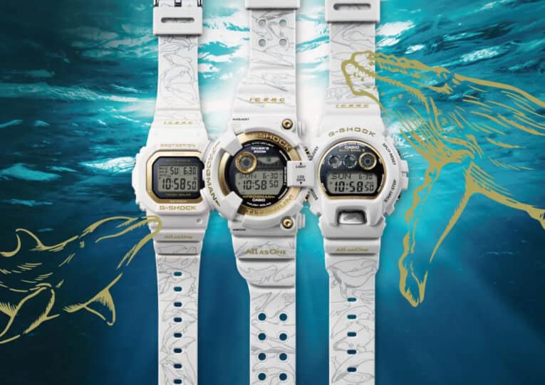 I.C.E.R.C. x G-Shock Love The Sea And The Earth 2024 celebrates 30th Anniversary of I.C.E.R.C. collaboration, with Frogman GW-8201K-7JR, GW-6904K-7JR, GMD-W5601K-7JR