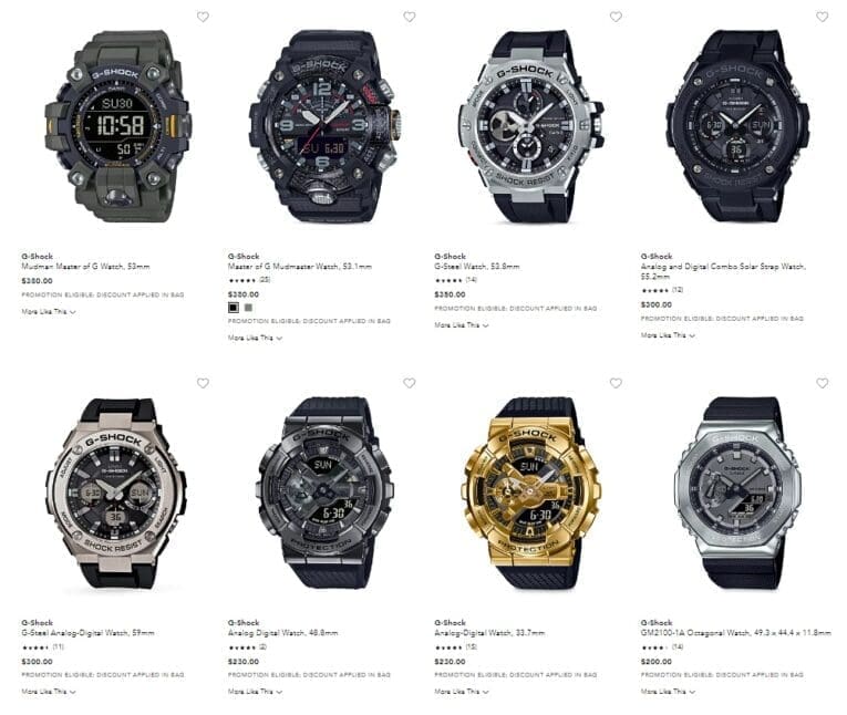 Get 20-25% off G-Shock watches at Bloomingdale's