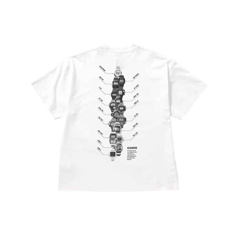 Casio Watch 50th Anniversary 16Models T-shirt Back