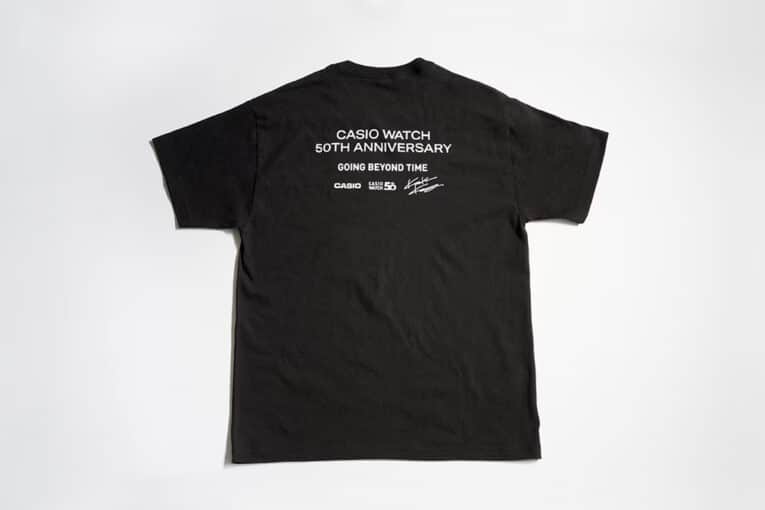 Casio Watch 50th Anniversary Black T-Shirt Back