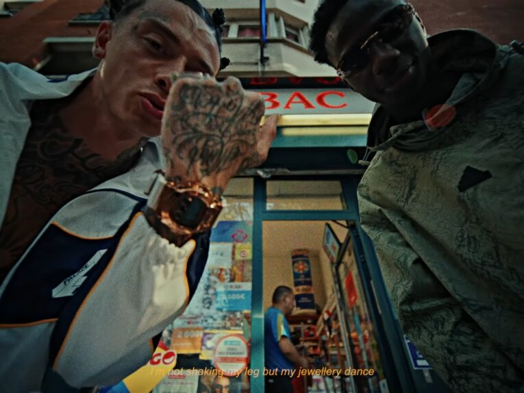 Central Cee wearing KITH x G-Shock GM-6900 Collaboration