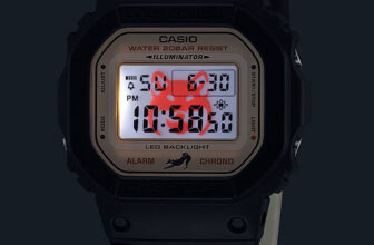 G-Shock DW-5600SHB-1 LED Backlight Shiba Inu