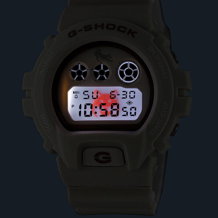 G-Shock DW-6900SHB-7 LED Backlight Shiba Inu