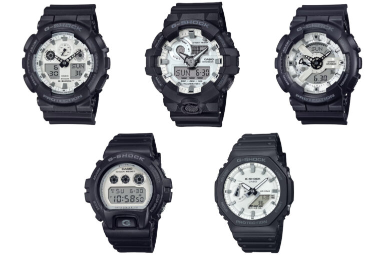 G-Shock Black and Brilliant White Series