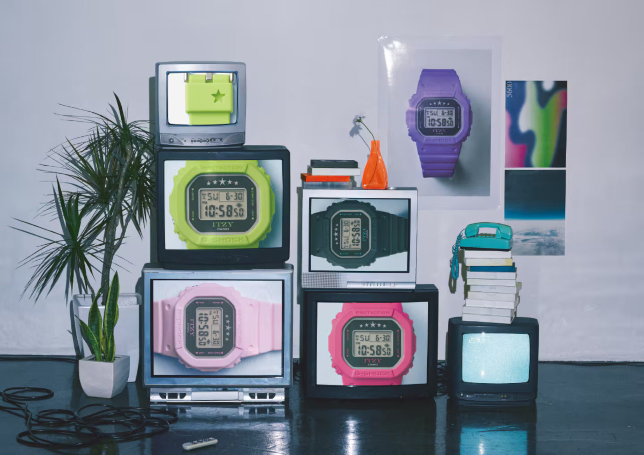 CASIO G-SHOCK S Series ITZY Collaboration GMD-S5610IT-1JR Quartz Resin Watch