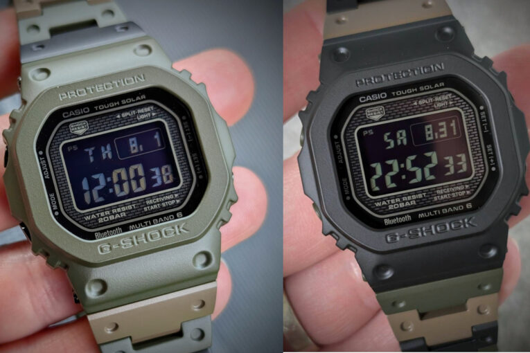 Camouflage G-Shock GMW-B500 Watches with Cerakote coating by B5K Customs