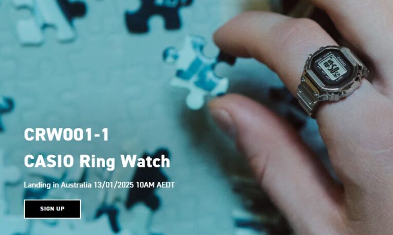 Casio Australia announces release date for the limited edition Ring Watch (January 13)