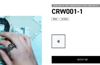 Casio CRW001-1 Ring Watch Restock in U.S.A.