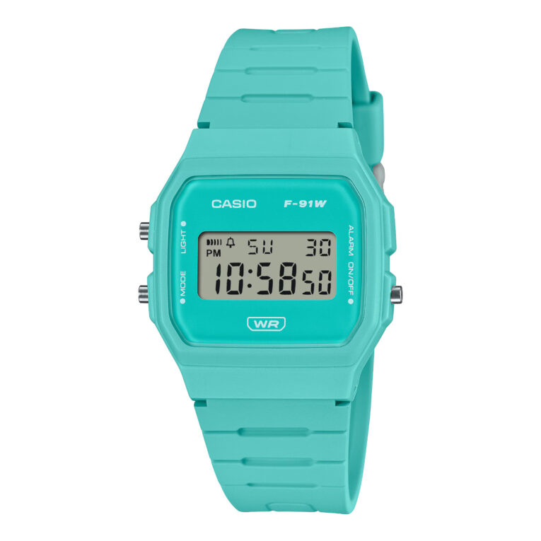 Casio F-91WB-2A2 in Tiffany-Like Blue
