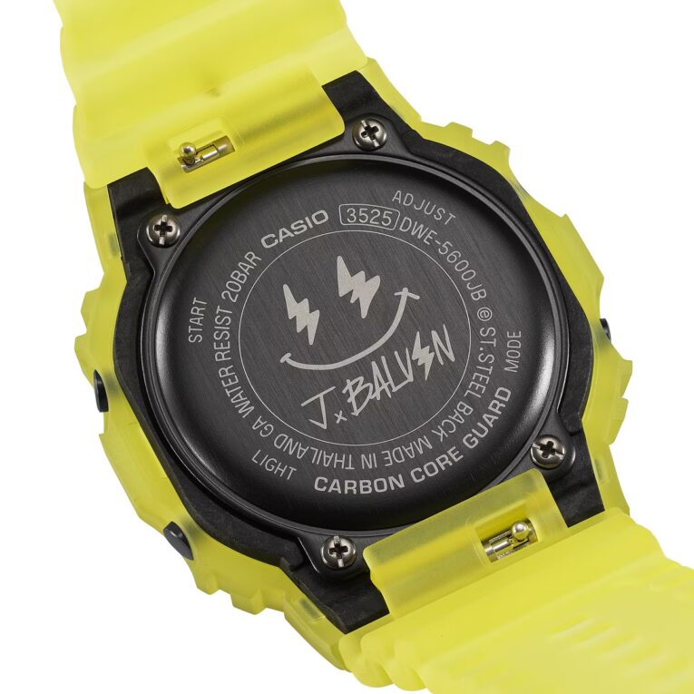 J Balvin x G-Shock DWE-5600JB-1A9 Case Back