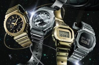 G-Shock Fine Metallic Series with Tough Silicone Band: GM-5600YM-8, GM-5600YMG-9, GM-2100YM-8A, GM-2100YMG-9A