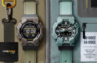G-Shock GA-010CE-2A and GD-010CE-5: 10-Year Battery watches with CORDURA® re/cor™ band