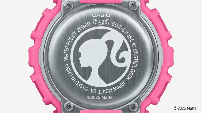 Barbie x G-Shock GMA-S110BE-4A Case Back