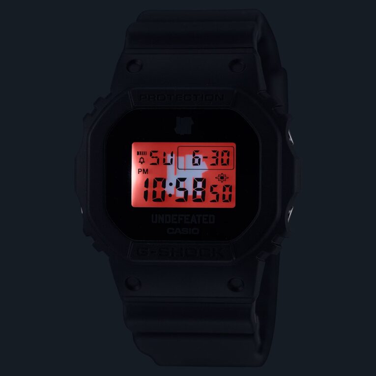 Undefeated x G-Shock DWE5600UD-1 LED Backlight