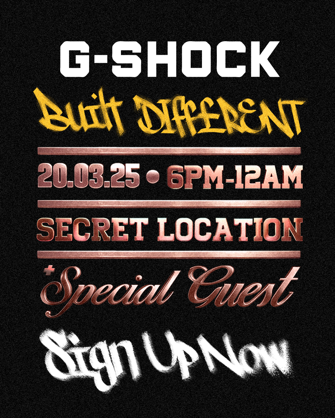 G-Shock Sessions is hosting a mysterious event in London with a special guest at a secret location