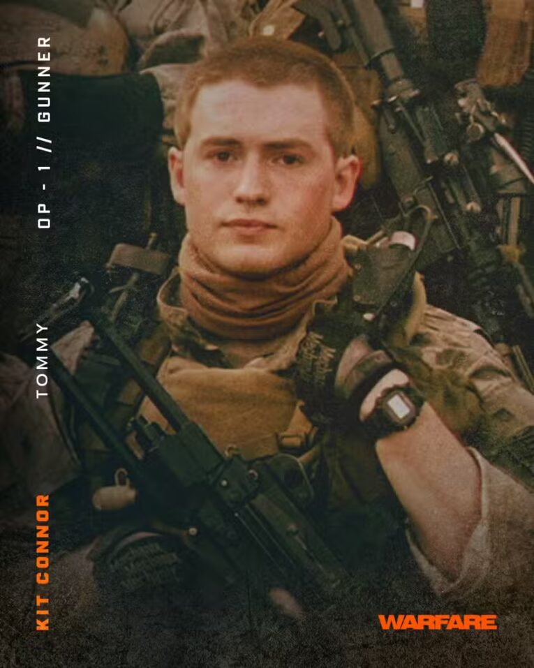 A24 Warfare Character Poster with Kit Connor (Tommy) wearing G-Shock DW-5600 watch