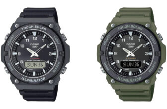Casio AQ-S820W with Tough Solar: AQ-S820W-1AV and AQ-S820W-3BV