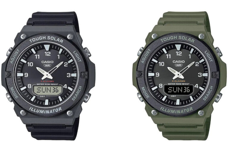 Casio AQ-S820W with Tough Solar: AQ-S820W-1AV and AQ-S820W-3BV