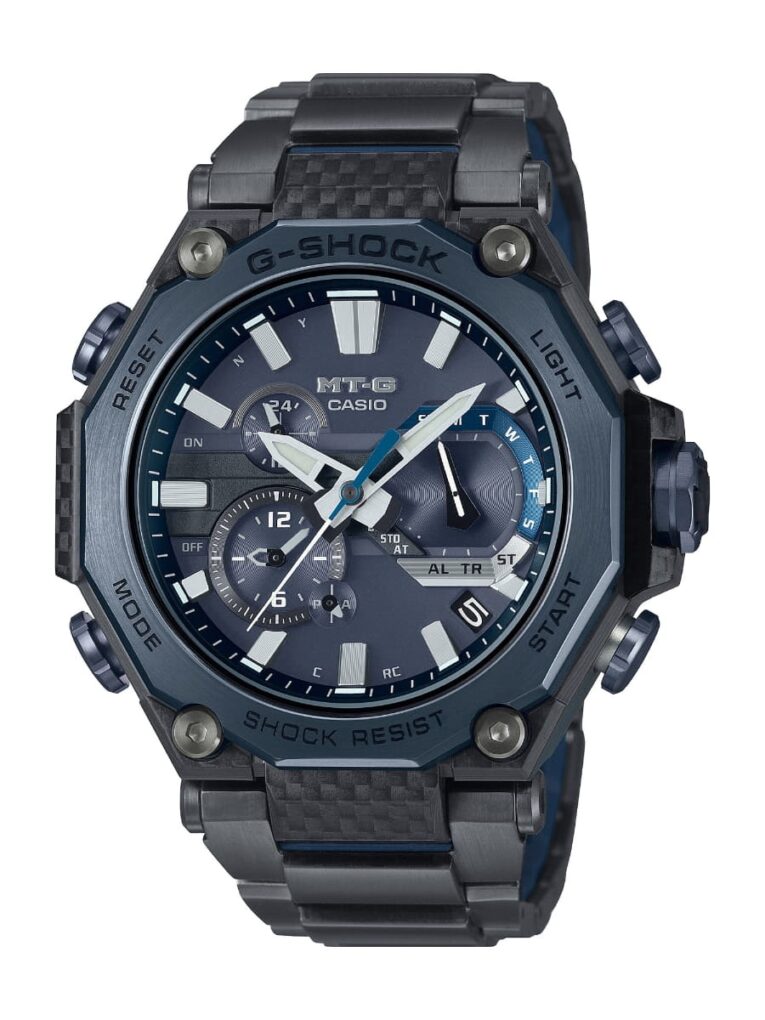 G-Shock MT-G MTG-B2000YBD-2A Blue-Gray with Carbon Bezel Frame