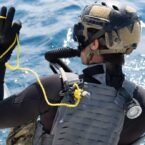 U.S. Navy SEAL diver wearing G-Shock DW-9052