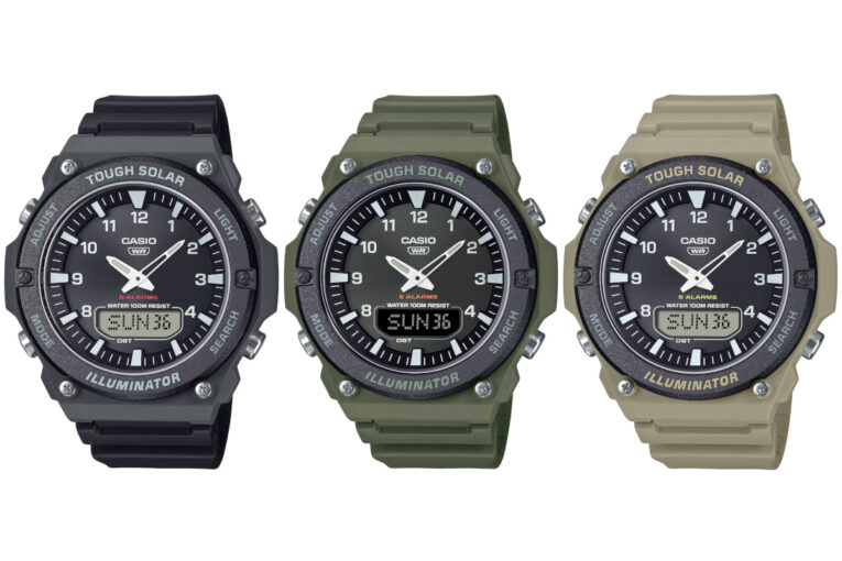 Tough Solar-powered Casio AQS820W series released in the U.S.